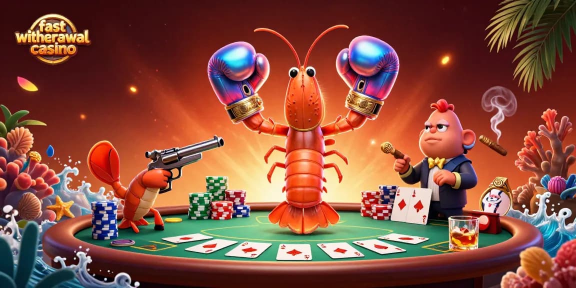 Experience the thrill at a fast withdrawal casino with vibrant characters and poker dynamics.