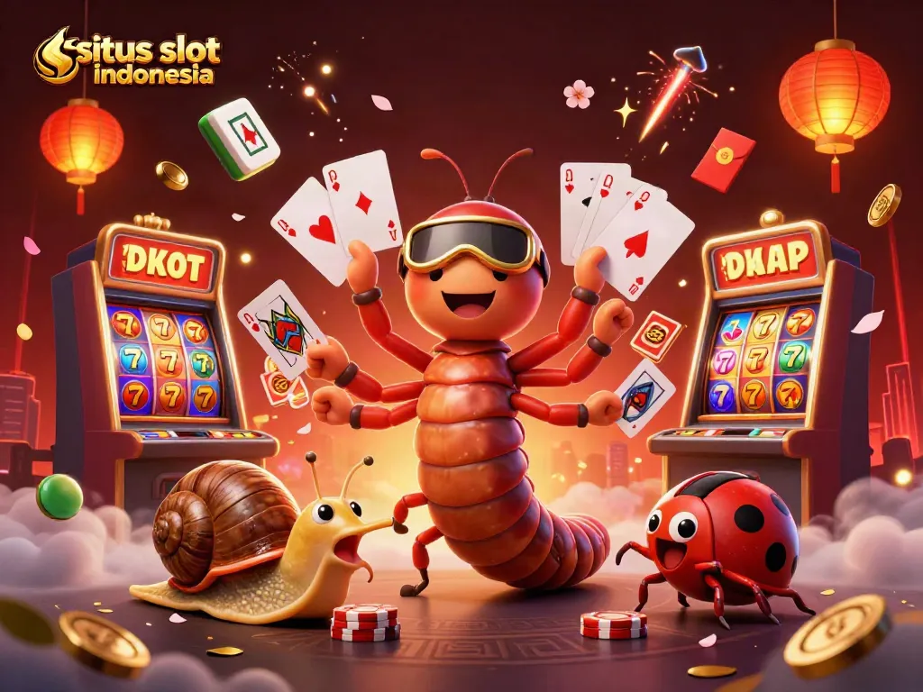 Experience the excitement of situs slot indonesia with unique characters and vibrant casino elements.